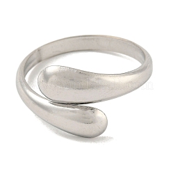 Non-Tarnish 304 Stainless Steel Plain Cuff Ring&nbsp;RJEW-C067-01P