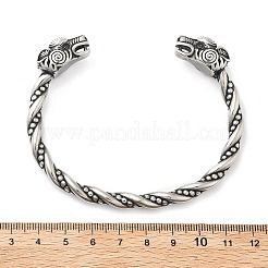 Viking 304 Stainless Steel Open Cuff Bangles for Men&nbsp;BJEW-U001-07K-AS