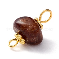 Natural Xiuyu Jade Links Connectors&nbsp;PALLOY-JF01091-07