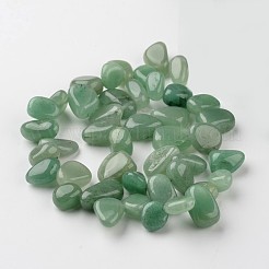 ナゲット天然の緑のアベンチュリンビーズ連売り  12~16x8~13x6~8mm  穴：1mm  約53個/連  15.3インチ&nbsp;G-M341-09