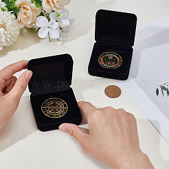 2Pcs ABS Plastic & Velvet Coin Holder Box&nbsp;AJEW-BBC0002-59