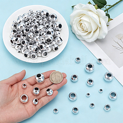 150Pcs 7 Styles UV Plating Electroplating ABS Beads&nbsp;KY-PH0002-44