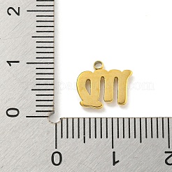 Real 18K Gold Plated PVD Vacuum Plating 304 Stainless Steel Pendants&nbsp;STAS-L278-002G-06