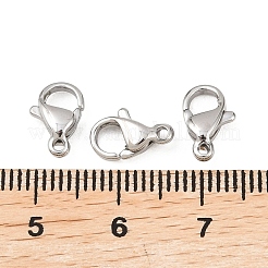 Tarnish Resistant 316 Surgical Stainless Steel Lobster Claw Clasps&nbsp;STAS-316-FL10A
