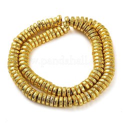 Electroplated Natural Lava Rock Beads Strands&nbsp;G-I360-A03-01
