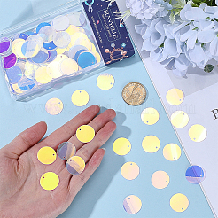 300pcs Iridescent PVC Paillette/Sequins Pendants&nbsp;PVC-SC0001-08
