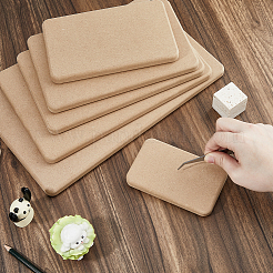 6個 6スタイル MDF 木製ボード  セラミック粘土乾燥ボード  セラミック作成ツール  長方形  バリーウッド  125~325x78~203x15mm  1個/スタイル&nbsp;DIY-BC0014-58
