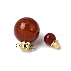 Natural Carnelian Perfume Bottle Pendants&nbsp;GG-CBA7610-02G-02