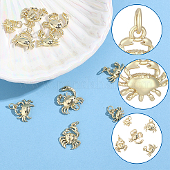 10Pcs 5 Styles Brass Pendants&nbsp;KK-BBC0028-06