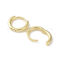 925スターリングシルバーハギーフープピアス  丸いリング  18KGP本金メッキ  12x2mm&nbsp;EJEW-K258-19A-G