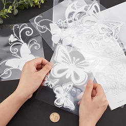8Sheets 4 Style Waterproof Plastic Car Stickers&nbsp;DIY-GF0005-52