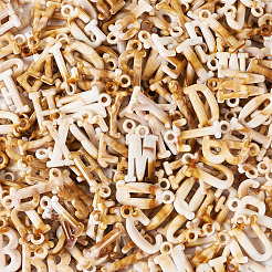 150グラムのアクリルパーツ  天然石風  文字L  25~26x11.5~15x3mm  穴：2.5mm  150 G /セッティング&nbsp;OACR-TA0003-03B