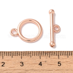 ラックメッキ真鍮マンテル  長持ちメッキ  鉛フリー＆カドミウムフリー  ローズゴールド  リング：18x14x2mm  穴：2.5mm  バー：22x6.5x3.5mm  穴：2mm&nbsp;KK-A225-06RG