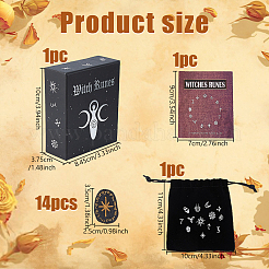 Wood Witch Runes&nbsp;AJEW-DC0002-03