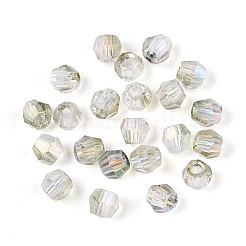 Transparent Spray Painted Glass Beads&nbsp;X1-EGLA-N018-4mm-03