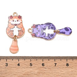 Printed Alloy Enamel Pendants&nbsp;AL-CBA1C50-01G