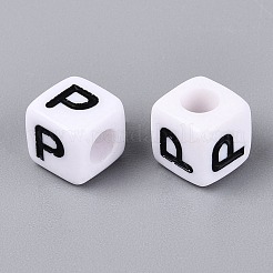 Opaque Acrylic Beads&nbsp;SACR-N020-04A-P