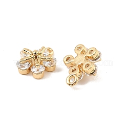 Brass Micro Pave Cubic Zirconia Charms&nbsp;KK-C155-04G-01