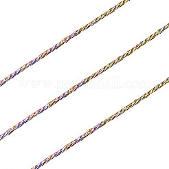 メタリック糸  刺しゅう糸  ジュエリー作りのための  カラフル  0.8mm  約25m /ロール  1roll&nbsp;MCOR-CJ0001-03D