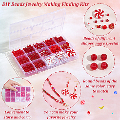 627pcs DIY Beads Jewelry Making Finding Kits&nbsp;DIY-HY0001-25
