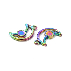 Ion Plating(IP) 304 Stainless Steel Pendants Cabochon Settings&nbsp;STAS-B032-20MC