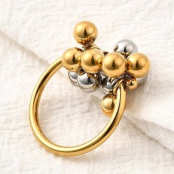 304 Stainless Steel Finger Rings for Women&nbsp;RJEW-V014-09GP