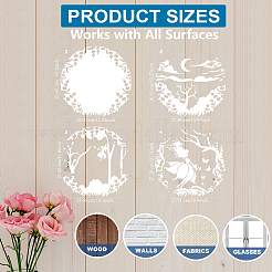 1 Set PET Hollow Out Drawing Painting Stencils&nbsp;DIY-MA0004-95