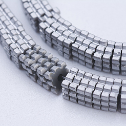 Electroplate Non-magnetic Synthetic Hematite Beads Strands&nbsp;G-J381-4x1mm-A01-F