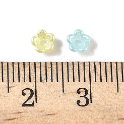 パールABSプラスチックビーズキャップ  花  ミックスカラー  4.5x4.5x2.5mm  穴：1.2mm  約20000個/500g&nbsp;KY-G032-01A