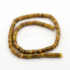 Natural Larderite Shoushan Tianhuang Stone Heishi Beads Strands&nbsp;G-E252-24