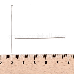 304ステンレス鋼フラットヘッドピン  ステンレス鋼色  45x0.5mm  ヘッド：1mm&nbsp;STAS-Z089-03P-07