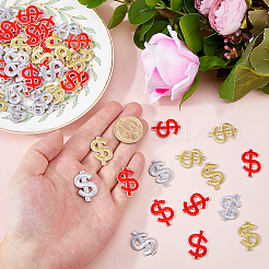 60Pcs 3 Colors Dollar Sign Computerized Embroidery Cloth Self Adhesive Patches&nbsp;PATC-FH0001-30