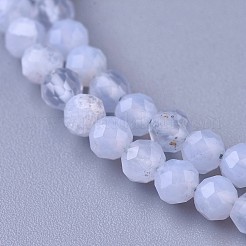 Natural Blue Lace Agate Beaded Necklaces&nbsp;X-NJEW-K114-B-A08