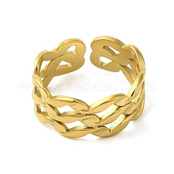 304 Stainless Steel Cuff Ring&nbsp;LS-RJEW-Q820-01B