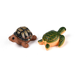 不透明樹脂デコデンカボション  カメ  ミックスカラー  27.5~35.5x19~26.5x12~17mm&nbsp;RESI-N051-03