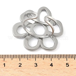 304 Stainless Steel Open Cuff Rings for Women&nbsp;RJEW-U060-04B-P