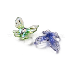 虹色の樹脂カボション  蝶  ミックスカラー  10x11x3mm&nbsp;CRES-R459-02A