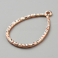 Alloy Open Back Bezel Pendants&nbsp;FIND-TAC0017-41D-RG