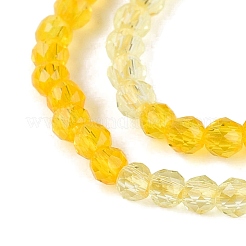 Transparent Glass Beads Strands&nbsp;GLAA-N074-01A-03