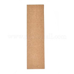 白紙のディスプレイカード  イヤリングディスプレイ用  長方形  バリーウッド  24.5x6.5x0.03cm&nbsp;CDIS-WH0020-07A
