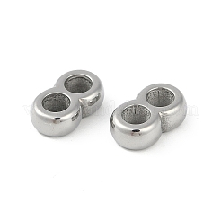 変色しない304ステンレススチールマルチ連リンク  数8  ステンレス鋼色  11x6.5x3.5mm  穴：3mm&nbsp;STAS-C108-05P