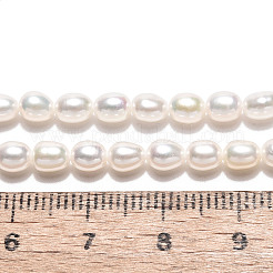 Natural Cultured Freshwater Pearl Beads Strands&nbsp;PEAR-N024-04-4AB