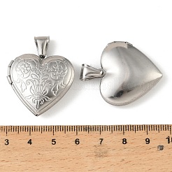316 Stainless Steel Locket Pendants&nbsp;STAS-K321-20P