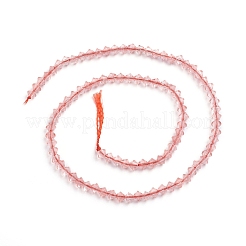 Cherry Quartz Glass Beads Strands&nbsp;G-E560-E02-4mm
