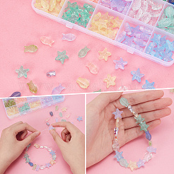 275Pcs 15 Styles Transparent & Frosted Glass Beads&nbsp;GLAA-AR0001-47