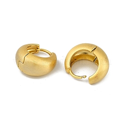 真鍮製フープピアス  22KGP本金メッキ  18x10mm&nbsp;EJEW-Q391-23G
