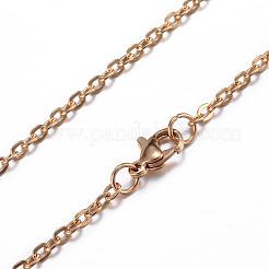 304 Stainless Steel Cable Chain Necklaces&nbsp;NJEW-P147-07