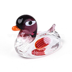 Handmade Lampwork Duck Display Decorations&nbsp;LAMP-T025-14M