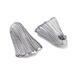 変色しない304ステンレススチールスタッドピアス  三角形  ステンレス鋼色  26.5x20mm&nbsp;EJEW-M250-02D-P