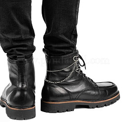 4Pcs Iron Boot Strap Chains with Heart Charm&nbsp;HJEW-DR00128